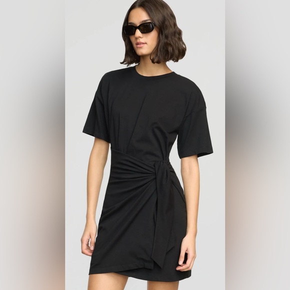 Modern Citizen Dresses & Skirts - EUC 🖤 MODERN CITIZEN Fallon T-Shirt Wrap Dress | Black | Organic Cotton | 1X 🖤